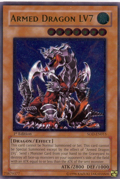 Armed Dragon LV7 (UTR) [SOD-EN015] Ultimate Rare | Jomio and Rueliete's Cards and Comics