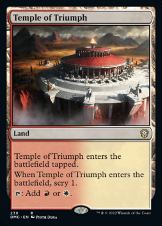 Temple of Triumph [Dominaria United Commander] | Jomio and Rueliete's Cards and Comics