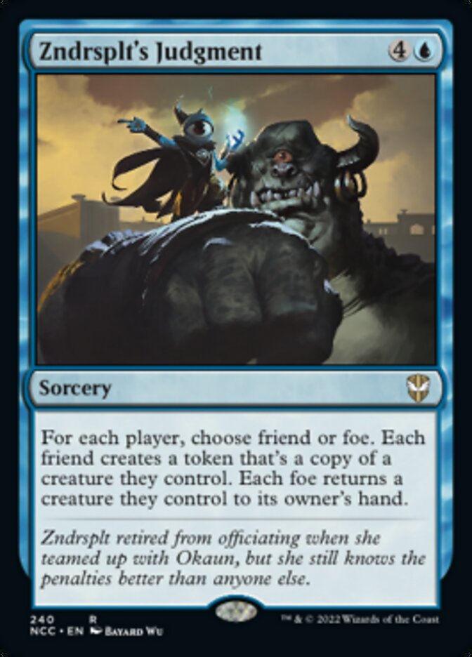 Zndrsplt's Judgment [Streets of New Capenna Commander] | Jomio and Rueliete's Cards and Comics