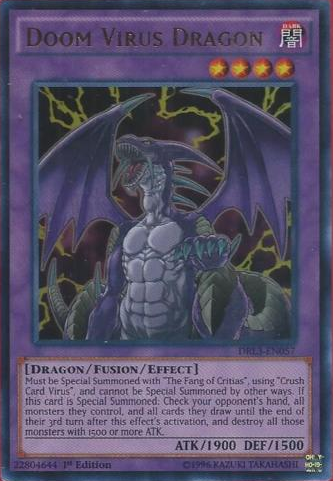 Doom Virus Dragon [DRL3-EN057] Ultra Rare | Jomio and Rueliete's Cards and Comics