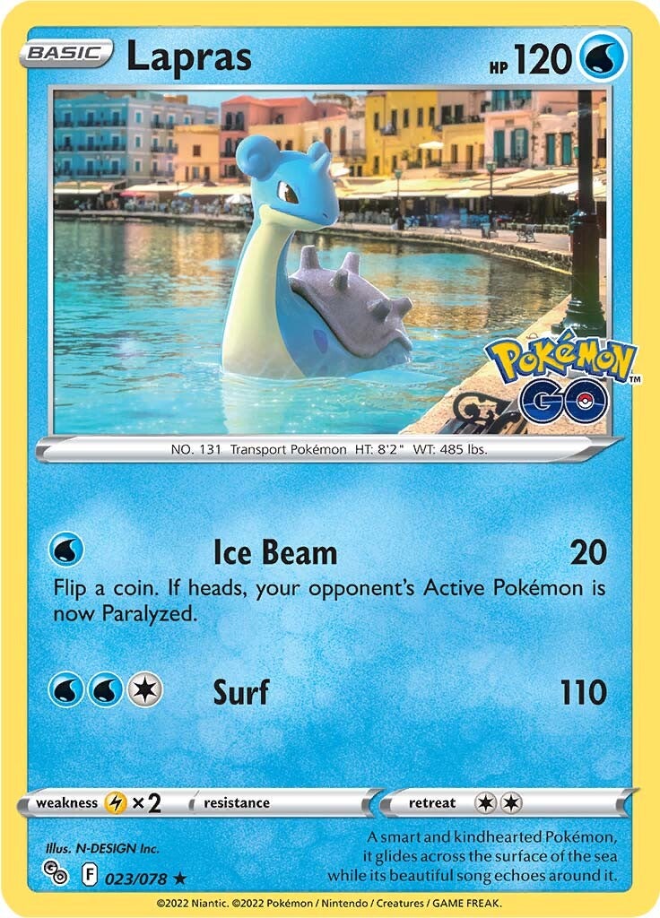 Lapras (023/078) [Pokémon GO] | Jomio and Rueliete's Cards and Comics