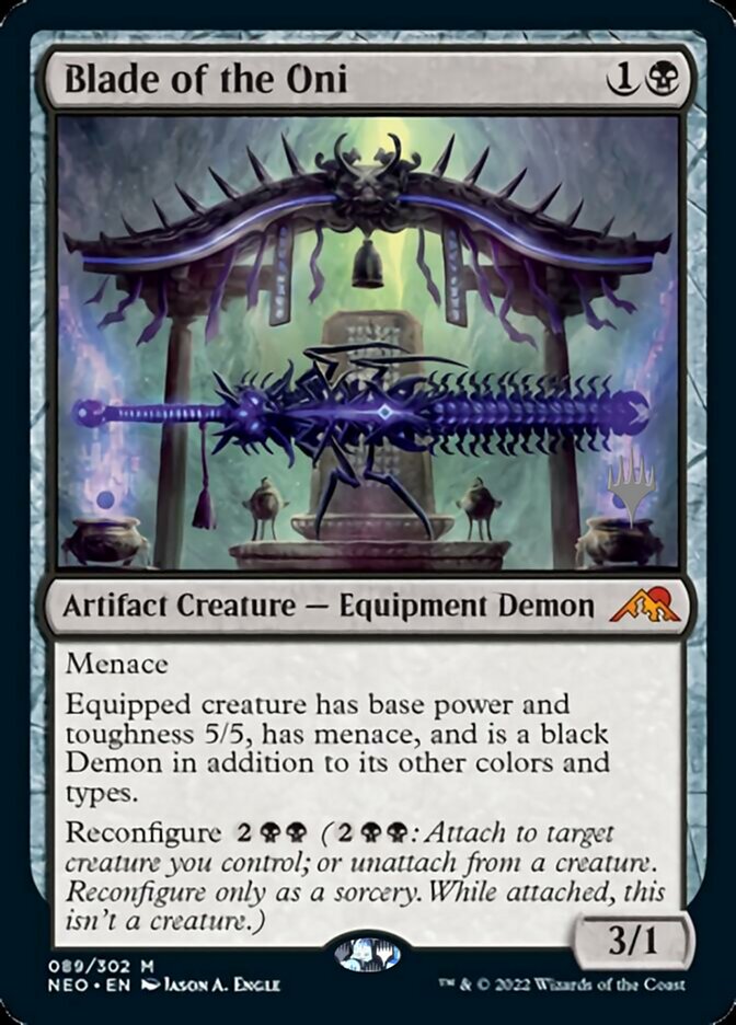 Blade of the Oni (Promo Pack) [Kamigawa: Neon Dynasty Promos] | Jomio and Rueliete's Cards and Comics