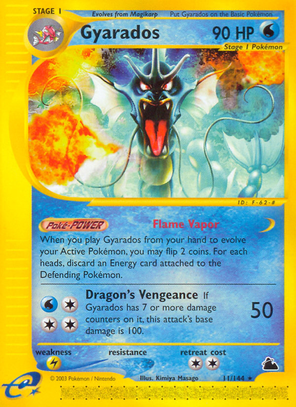 Gyarados (11/144) [Skyridge] | Jomio and Rueliete's Cards and Comics