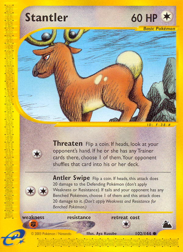 Stantler (102/144) [Skyridge] | Jomio and Rueliete's Cards and Comics