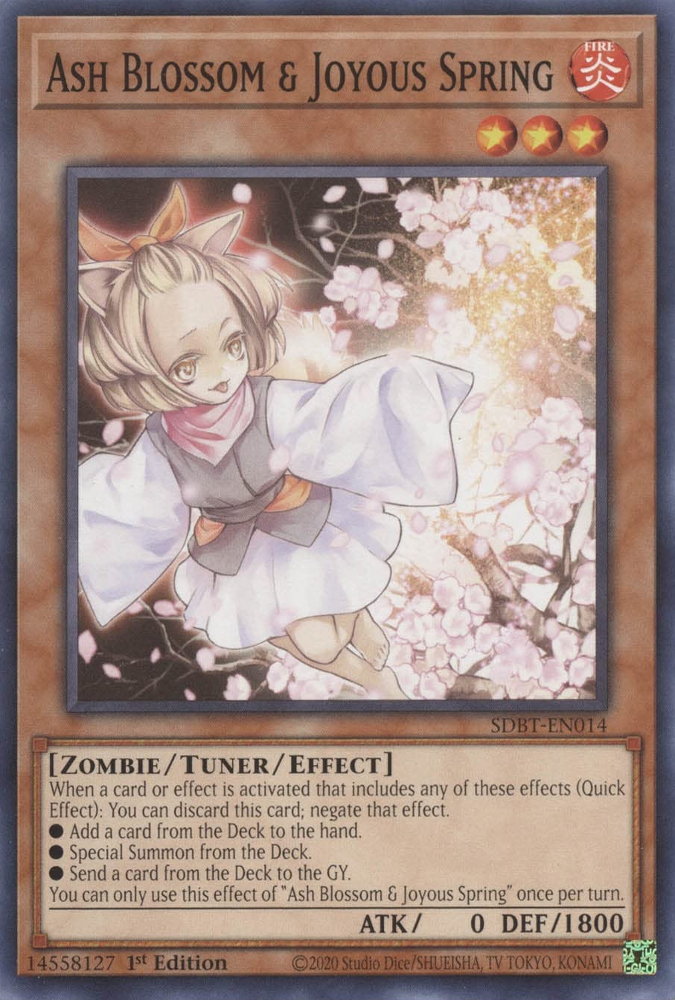 Ash Blossom & Joyous Spring [SDBT-EN014] Common | Jomio and Rueliete's Cards and Comics