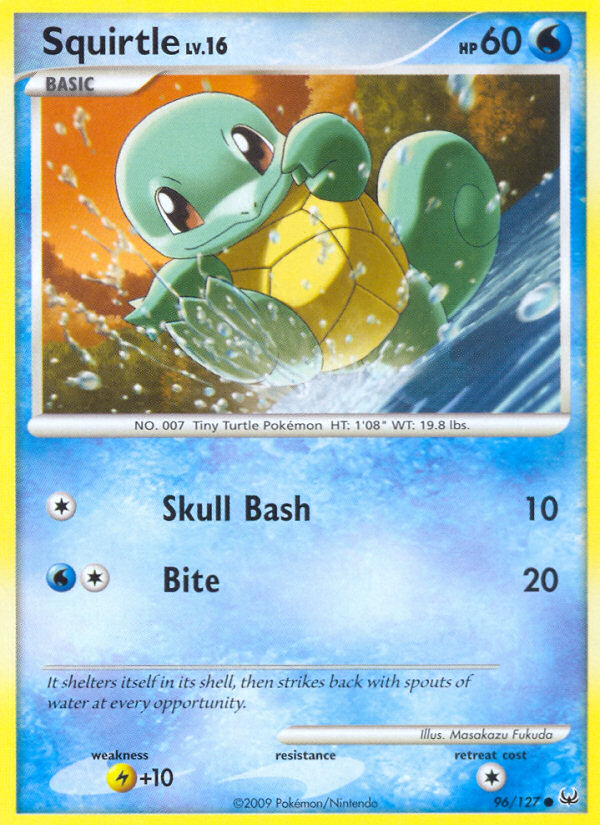 Squirtle (96/127) [Platinum: Base Set] | Jomio and Rueliete's Cards and Comics