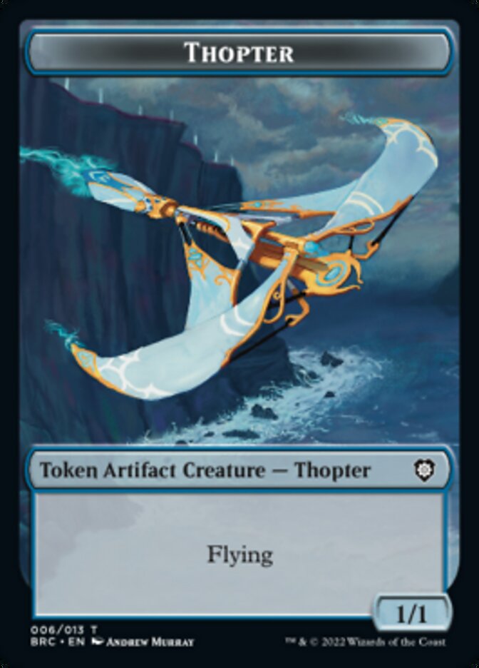 Copy // Thopter (006) Double-Sided Token [The Brothers' War Commander Tokens] | Jomio and Rueliete's Cards and Comics