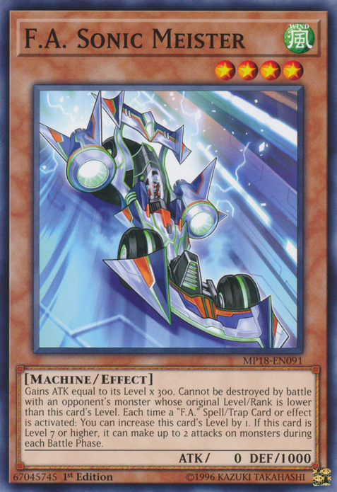 F.A. Sonic Meister [MP18-EN091] Common | Jomio and Rueliete's Cards and Comics