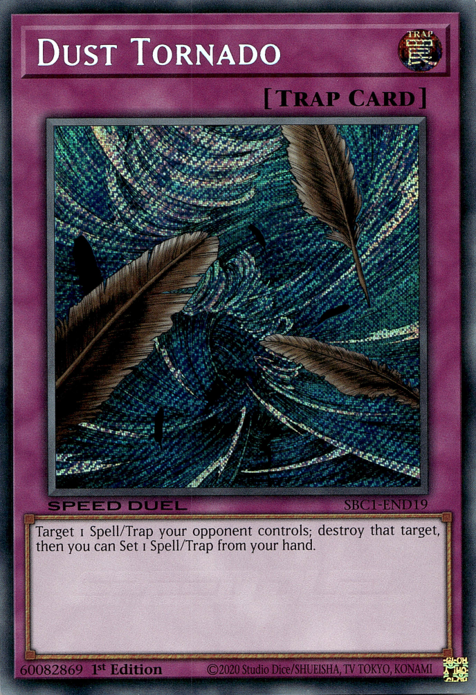 Dust Tornado [SBC1-END19] Secret Rare | Jomio and Rueliete's Cards and Comics