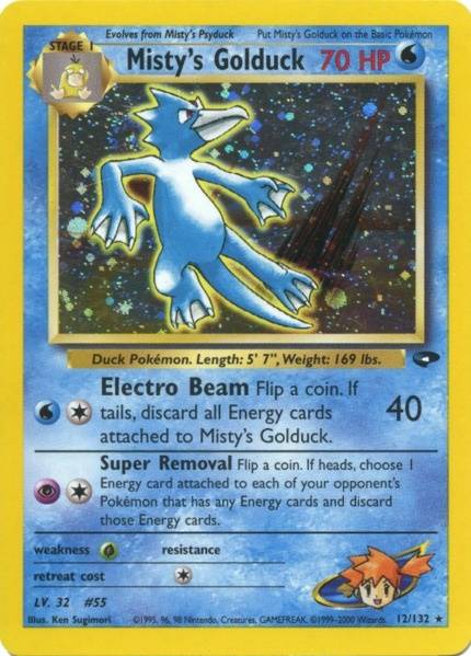 Misty's Golduck (12/132) [Gym Challenge Unlimited] | Jomio and Rueliete's Cards and Comics