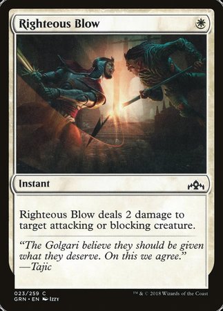 Righteous Blow [Guilds of Ravnica] | Jomio and Rueliete's Cards and Comics