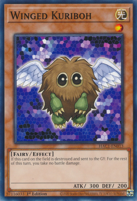 Winged Kuriboh [HAC1-EN013] Common | Jomio and Rueliete's Cards and Comics