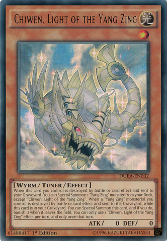 Chiwen, Light of the Yang Zing [DUEA-EN032] Ultra Rare | Jomio and Rueliete's Cards and Comics