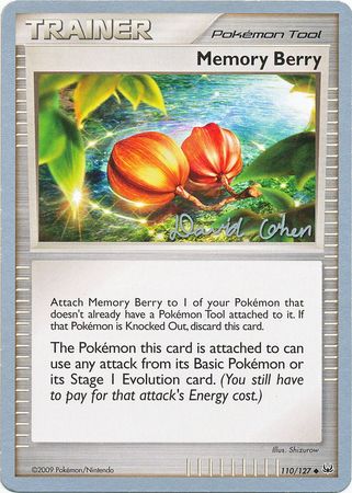 Memory Berry (110/127) (Stallgon - David Cohen) [World Championships 2009] | Jomio and Rueliete's Cards and Comics