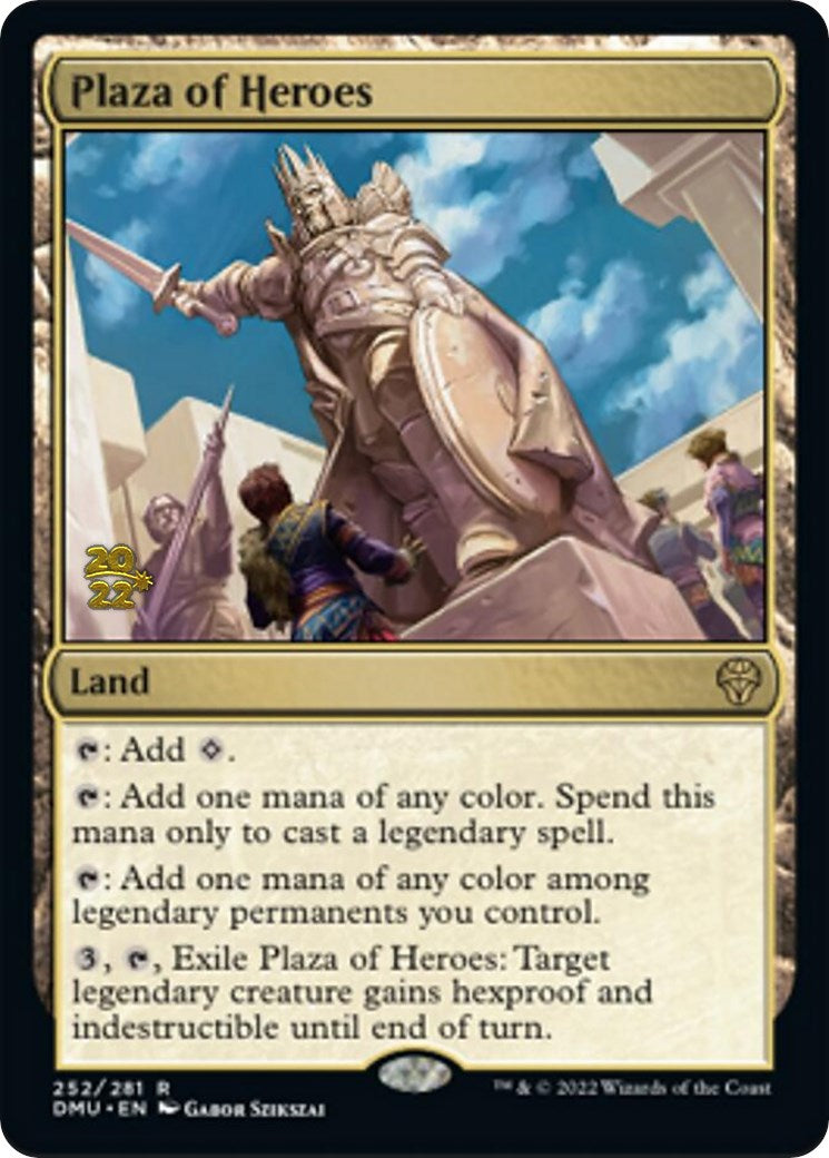 Plaza of Heroes [Dominaria United Prerelease Promos] | Jomio and Rueliete's Cards and Comics