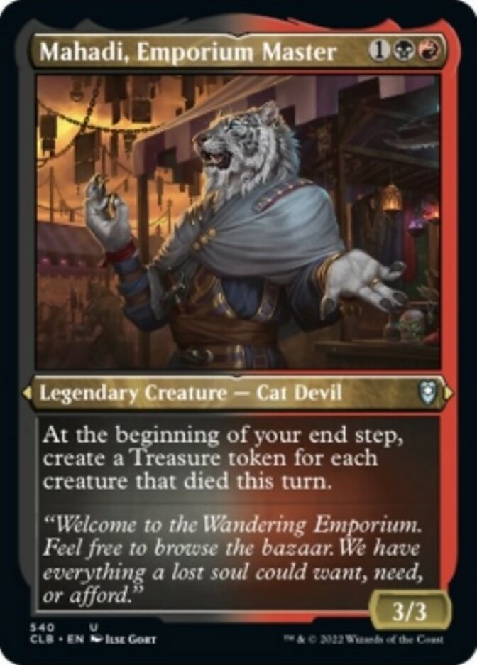 Mahadi, Emporium Master (Foil Etched) [Commander Legends: Battle for Baldur's Gate] | Jomio and Rueliete's Cards and Comics