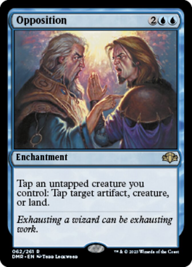 Opposition [Dominaria Remastered] | Jomio and Rueliete's Cards and Comics