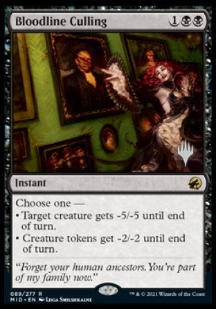 Bloodline Culling (Promo Pack) [Innistrad: Midnight Hunt Promos] | Jomio and Rueliete's Cards and Comics