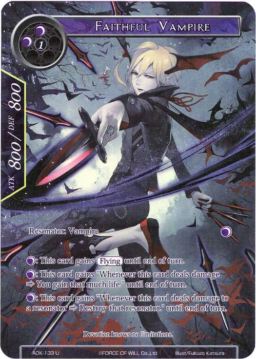 Faithful Vampire (Full Art) (ADK-133) [Advent of the Demon King] | Jomio and Rueliete's Cards and Comics