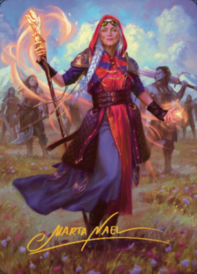 Jaya, Fiery Negotiator Art Card 1 (Gold-Stamped Signature) [Dominaria United Art Series] | Jomio and Rueliete's Cards and Comics