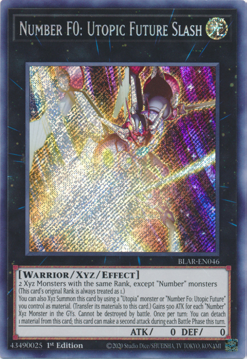 Number F0: Utopic Future Slash [BLAR-EN046] Secret Rare | Jomio and Rueliete's Cards and Comics