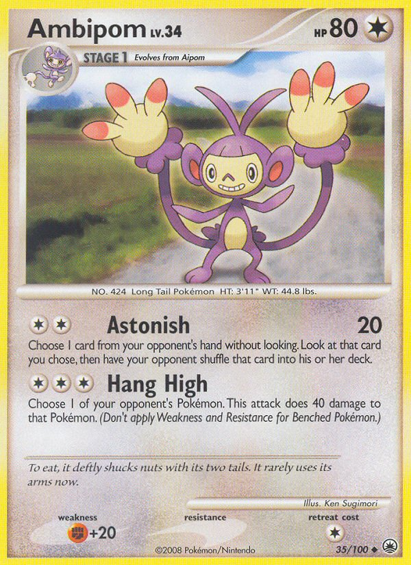 Ambipom (35/100) [Diamond & Pearl: Majestic Dawn] | Jomio and Rueliete's Cards and Comics