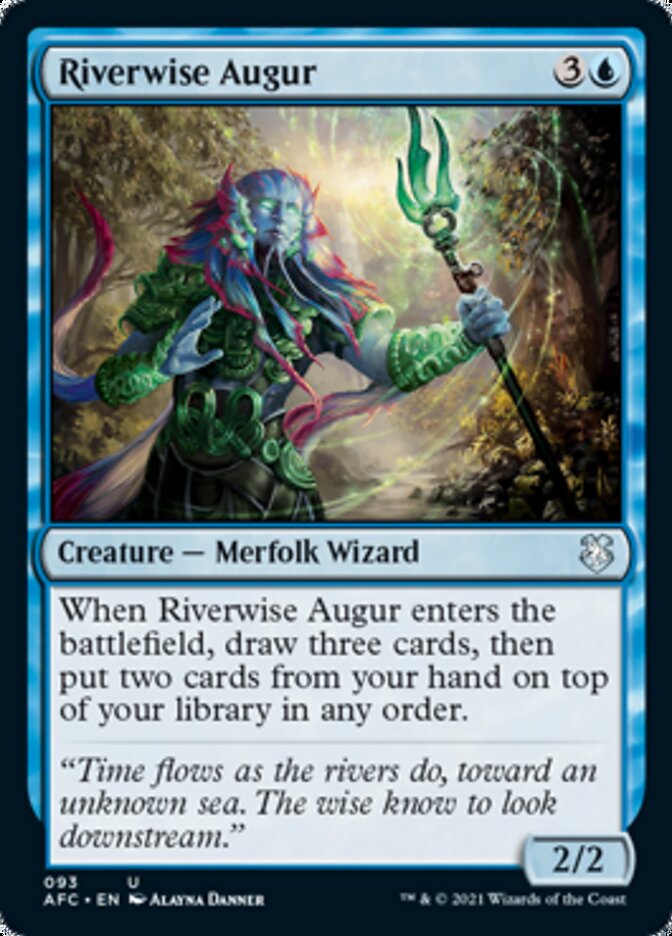 Riverwise Augur [Dungeons & Dragons: Adventures in the Forgotten Realms Commander] | Jomio and Rueliete's Cards and Comics