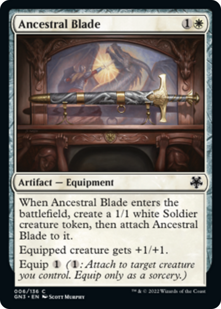 Ancestral Blade [Game Night: Free-for-All] | Jomio and Rueliete's Cards and Comics