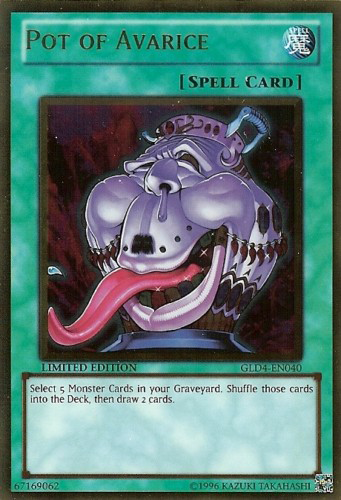 Pot of Avarice [GLD4-EN040] Gold Rare | Jomio and Rueliete's Cards and Comics