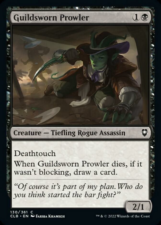 Guildsworn Prowler [Commander Legends: Battle for Baldur's Gate] | Jomio and Rueliete's Cards and Comics