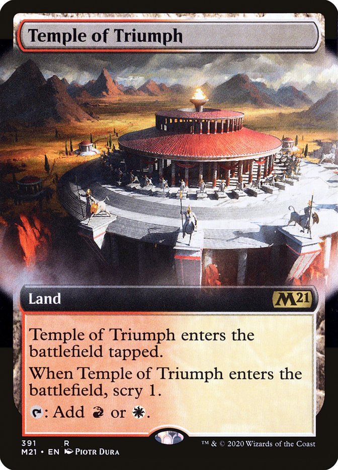 Temple of Triumph (Extended Art) [Core Set 2021] | Jomio and Rueliete's Cards and Comics