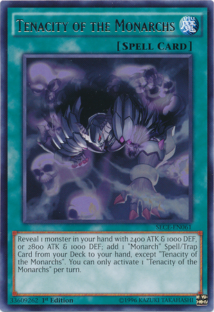 Tenacity of the Monarchs [SECE-EN061] Rare | Jomio and Rueliete's Cards and Comics