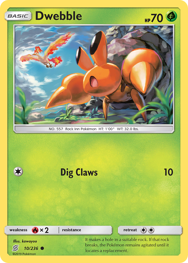 Dwebble (10/236) [Sun & Moon: Unified Minds] | Jomio and Rueliete's Cards and Comics