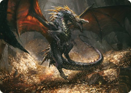 Cavern-Hoard Dragon Art Card [The Lord of the Rings: Tales of Middle-earth Art Series] | Jomio and Rueliete's Cards and Comics