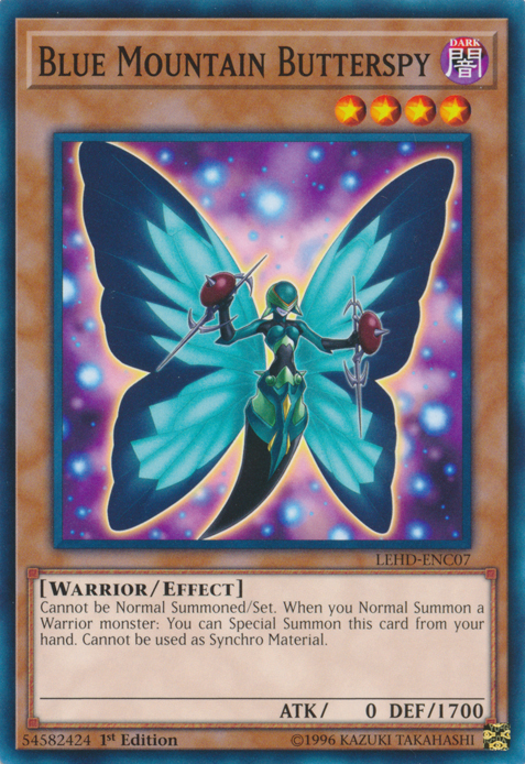 Blue Mountain Butterspy [LEHD-ENC07] Common | Jomio and Rueliete's Cards and Comics