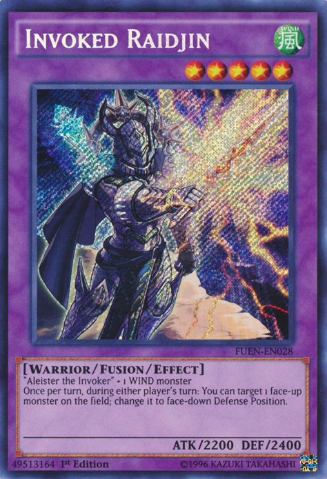 Invoked Raidjin [FUEN-EN028] Secret Rare | Jomio and Rueliete's Cards and Comics