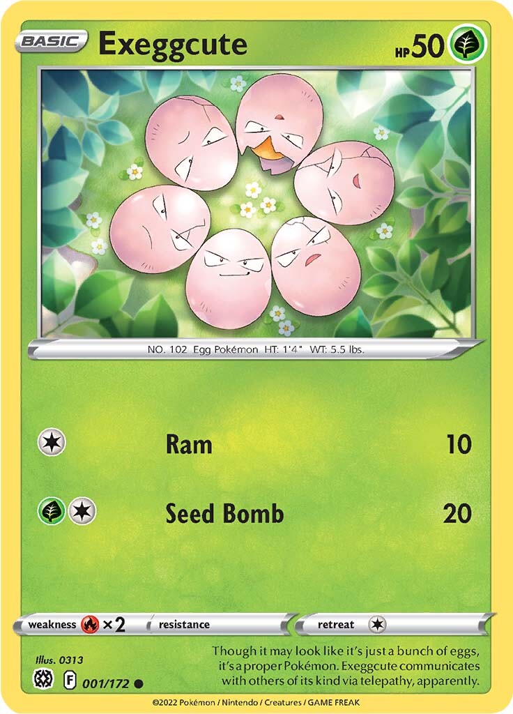Exeggcute (001/172) [Sword & Shield: Brilliant Stars] | Jomio and Rueliete's Cards and Comics