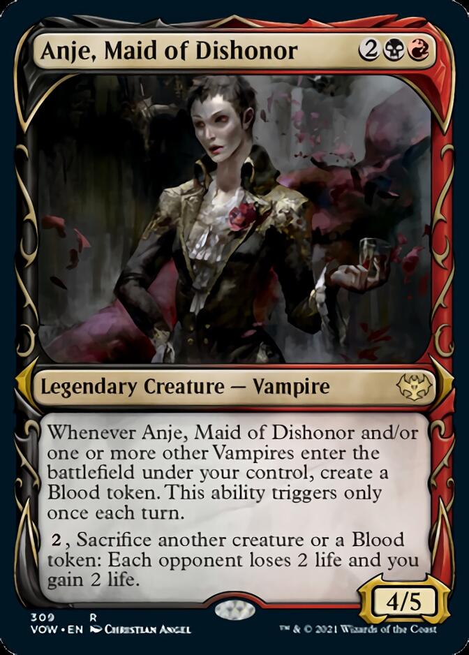 Anje, Maid of Dishonor (Showcase Fang Frame) [Innistrad: Crimson Vow] | Jomio and Rueliete's Cards and Comics