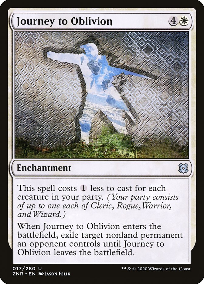 Journey to Oblivion [Zendikar Rising] | Jomio and Rueliete's Cards and Comics