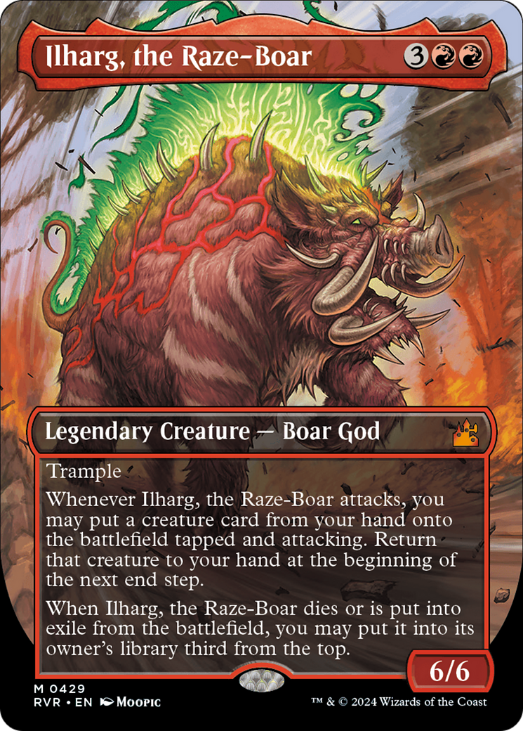 Ilharg, the Raze-Boar (Anime Borderless) [Ravnica Remastered] | Jomio and Rueliete's Cards and Comics