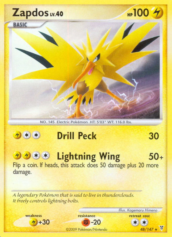 Zapdos (48/147) [Platinum: Supreme Victors] | Jomio and Rueliete's Cards and Comics