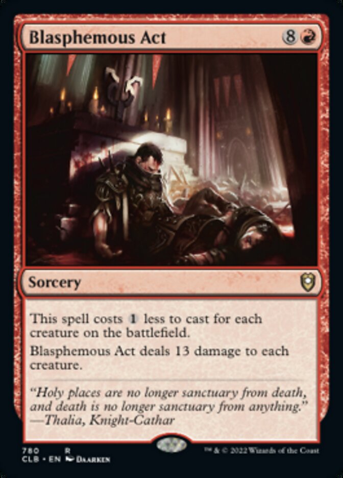 Blasphemous Act [Commander Legends: Battle for Baldur's Gate] | Jomio and Rueliete's Cards and Comics