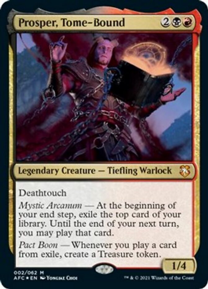 Prosper, Tome-Bound (Display Commander) [Dungeons & Dragons: Adventures in the Forgotten Realms Commander] | Jomio and Rueliete's Cards and Comics