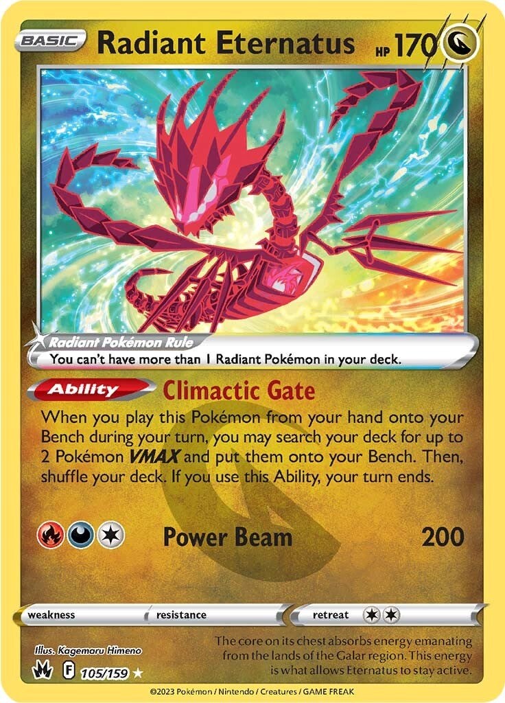 Radiant Eternatus (105/159) [Sword & Shield: Crown Zenith] | Jomio and Rueliete's Cards and Comics