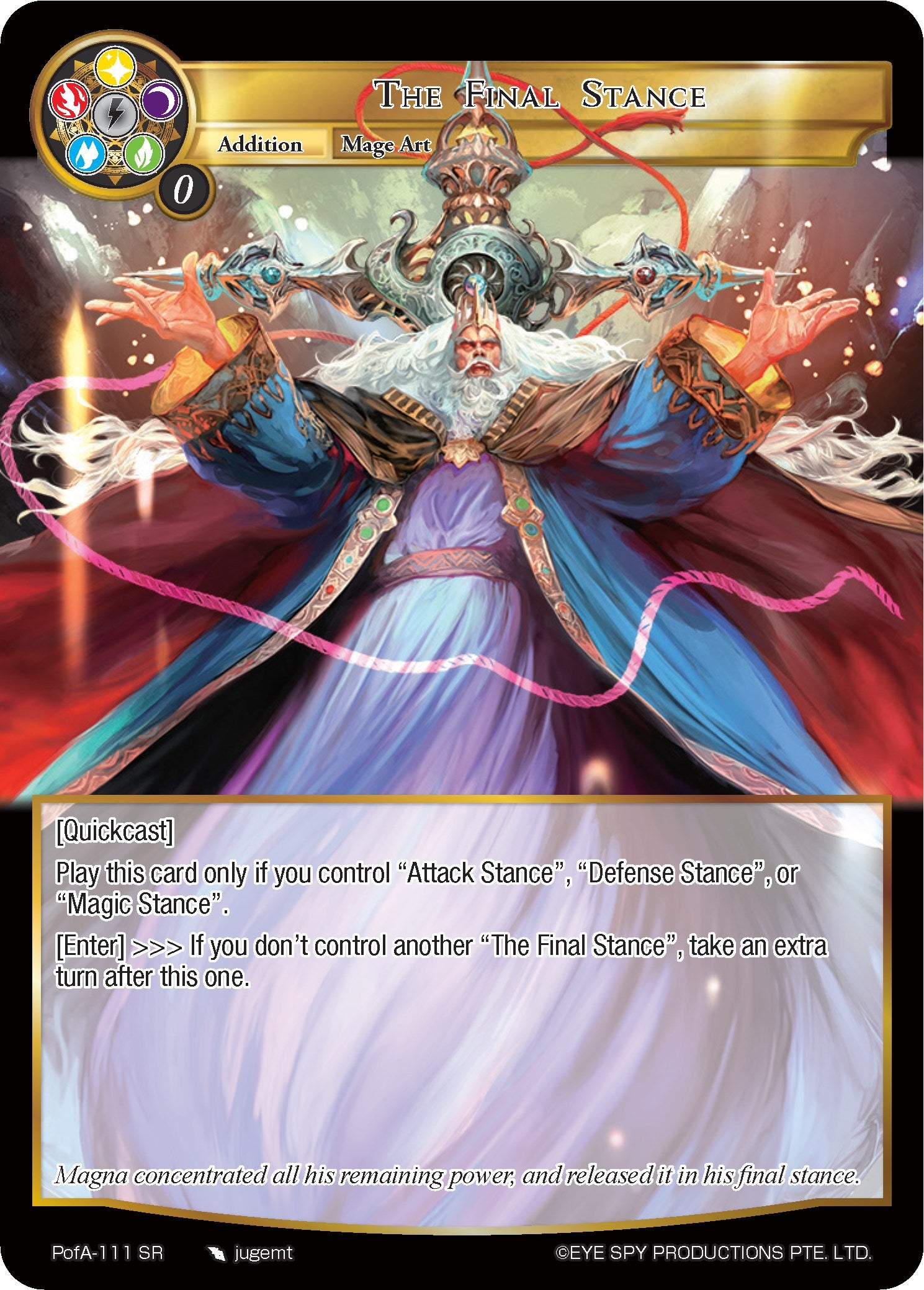 The Final Stance (PofA-111) [Alice Origin IV: Prologue of Attoractia] | Jomio and Rueliete's Cards and Comics