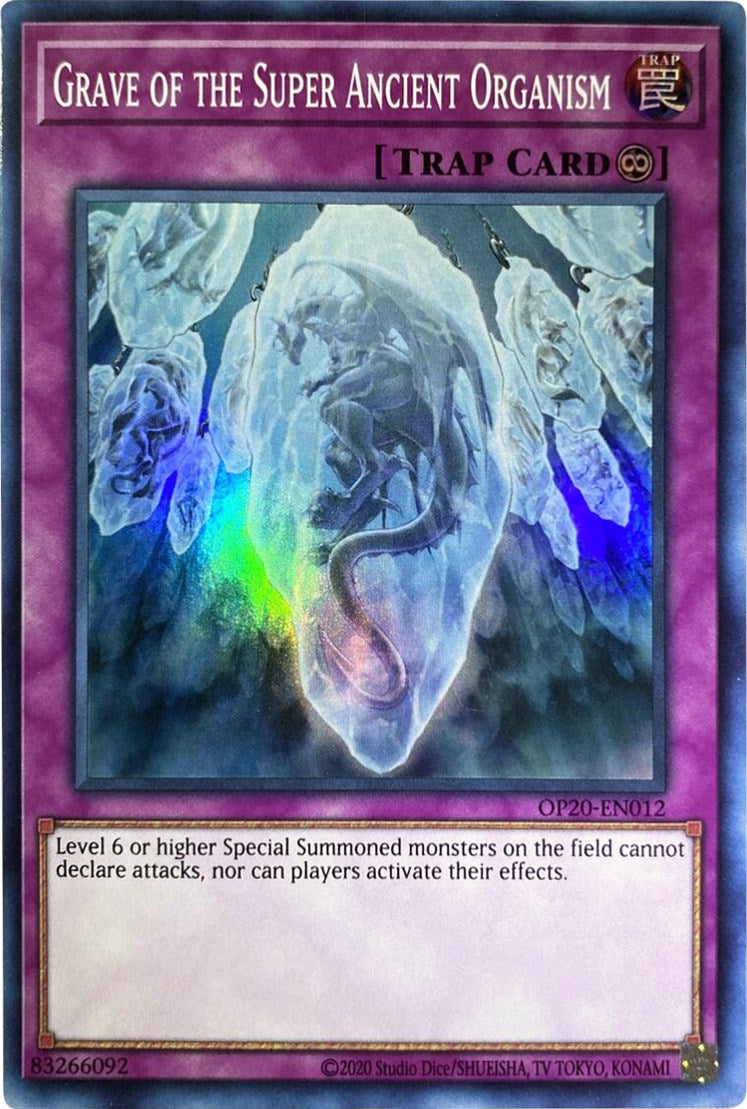 Grave of the Super Ancient Organism [OP20-EN012] Super Rare | Jomio and Rueliete's Cards and Comics