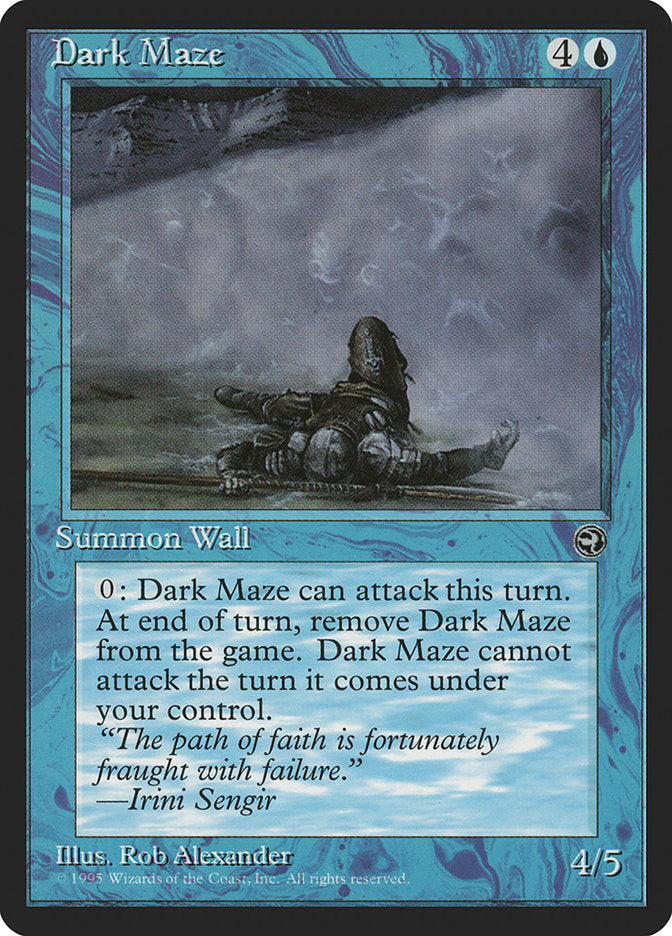 Dark Maze (Irini Sengir Flavor Text) [Homelands] | Jomio and Rueliete's Cards and Comics