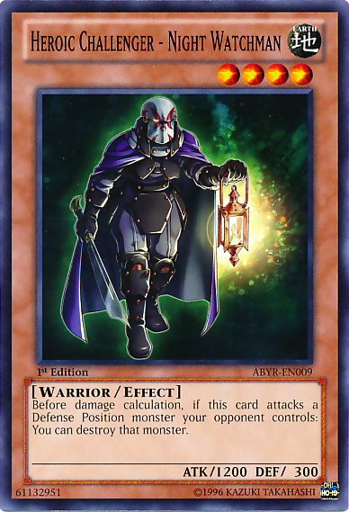 Heroic Challenger - Night Watchman [ABYR-EN009] Common | Jomio and Rueliete's Cards and Comics