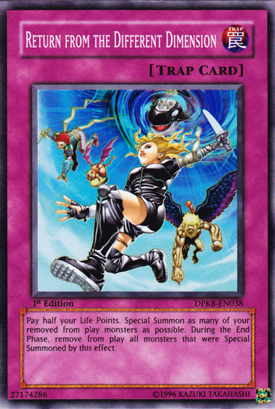 Return from the Different Dimension [DPKB-EN038] Super Rare | Jomio and Rueliete's Cards and Comics