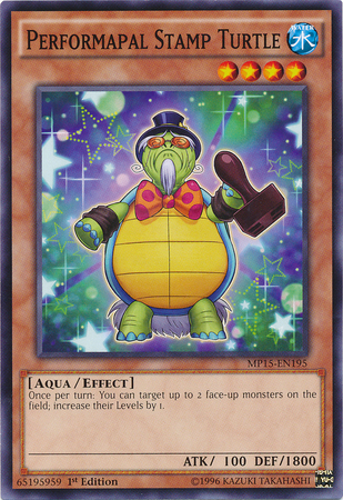 Performapal Stamp Turtle [MP15-EN195] Common | Jomio and Rueliete's Cards and Comics